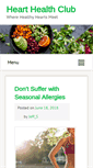 Mobile Screenshot of healthyheartclub.org